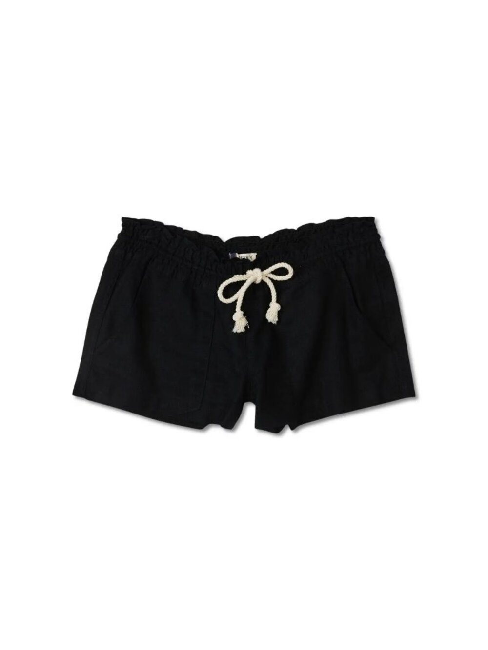 Roxy Womens Oceanside  Drawstring Casual Beach Summer Shorts Black Size L NWT
